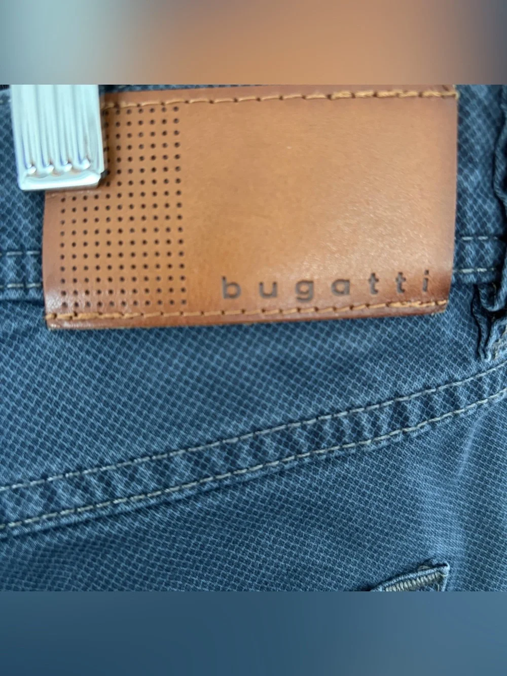 Bugatti Men's Nevada Regular Fit blue pants size 34/34.